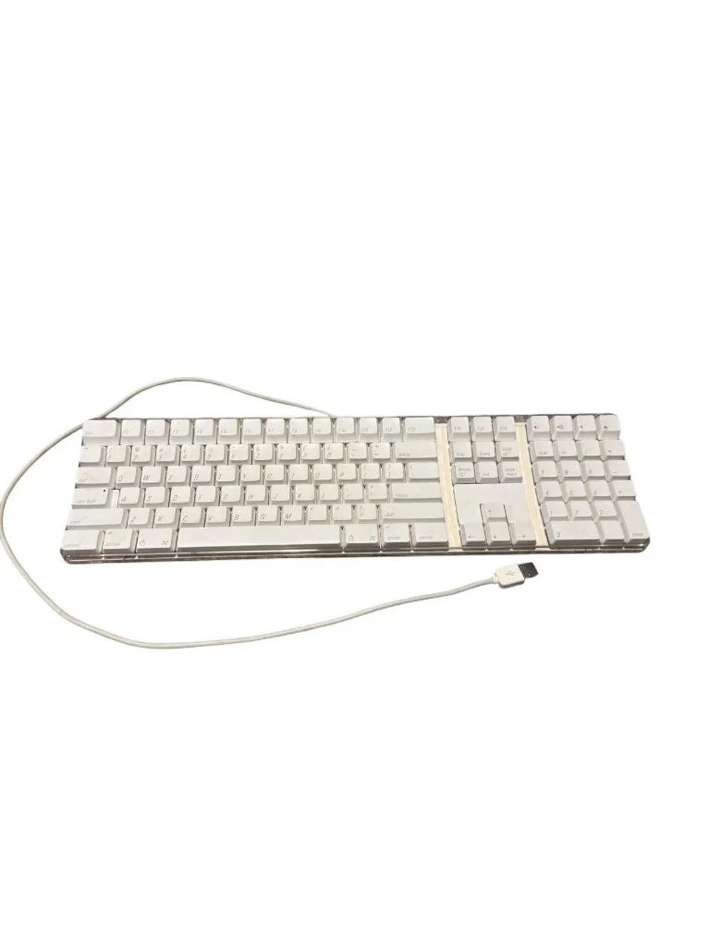 Apple Keyboard A1048 Wired USB White Full Size Numpad Vintage Mac G4 G5 iMac